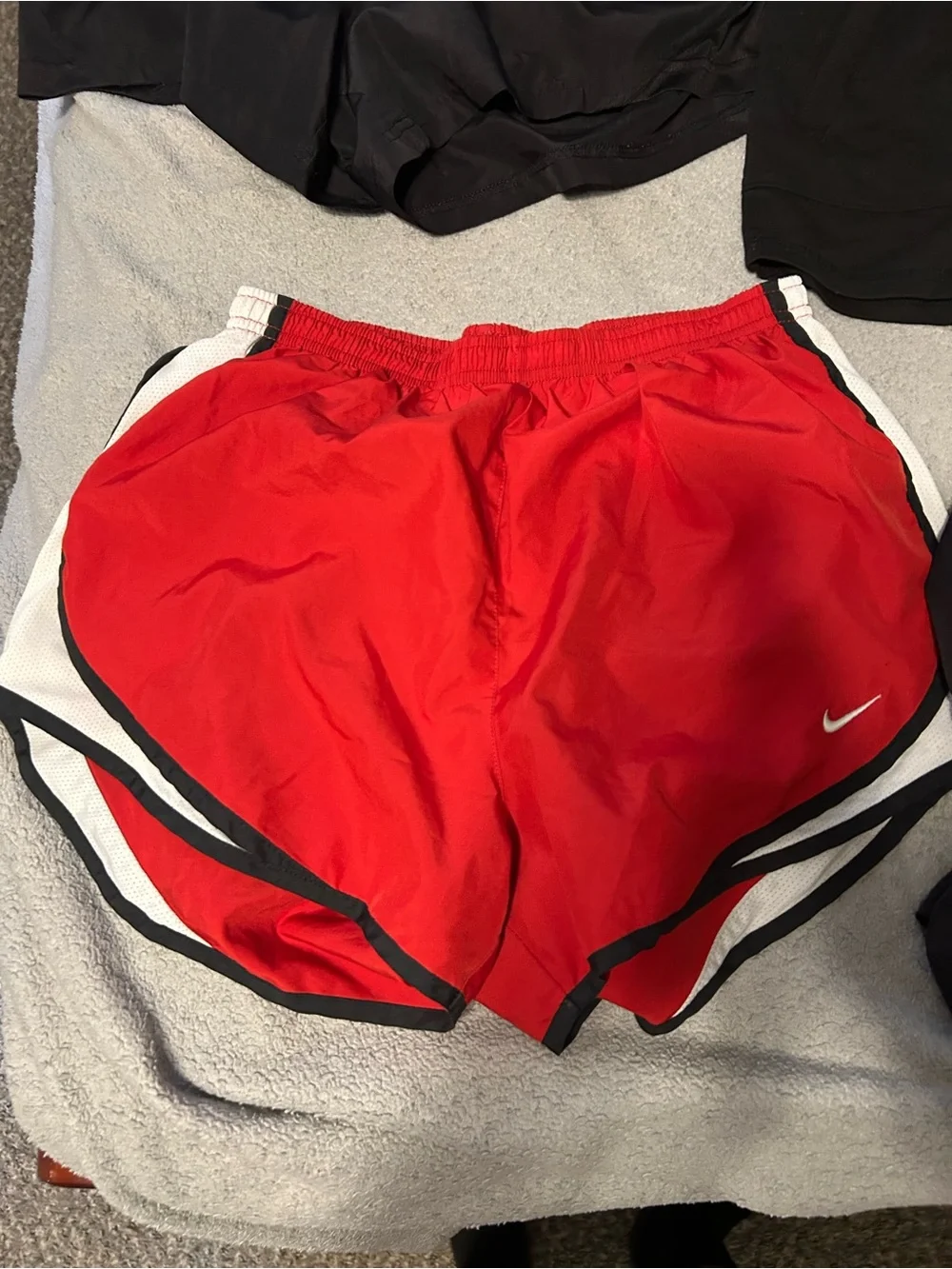 Nike Kids Red Athletic Shorts - Lightweight Running Bottoms